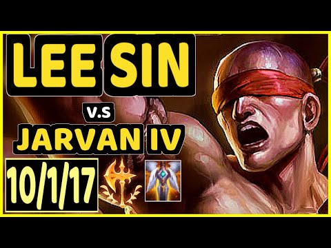 DREAD (LEE SIN) vs JARVAN IV - 10/1/17 KDA JUNGLE CHALLENGER GAMEPLAY - KR
