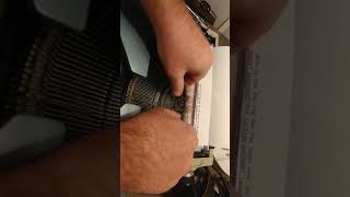 Inserting ribbon in a Smith Corona electric typewriter (part 2)