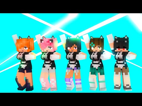 ME TOO COUPLE DANCE FIRST MEET APHMAU MAID CREW - MINECRAFT ANIMATION #shorts