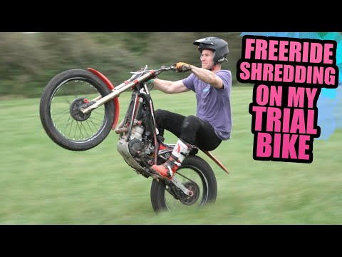 FREERIDE SHREDDING ON MY TRIAL MOTORBIKE - GASGAS 300