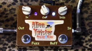 Video thumbnail for Analog Alien ALIEN TWISTER fuzz pedal of bliss demoed with Les Paul by gearmanndude