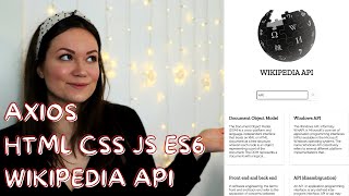 Build a WIKIPEDIA search app API PROJECT for beginners with their PUBL