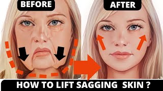 🛑 LIFT SAGGING SKIN EXERCISE, JOWLS, LAUGH LINES | NON-SURGICAL FACELIFT, CHEST LINES, FOREHEAD
