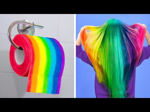 Cool girl and beauty hacks / rainbow hacks and craft ideas