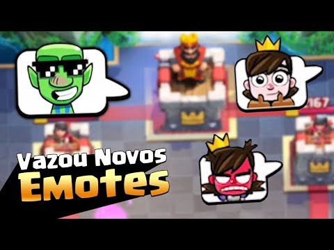 VAZOU NOVOS EMOTES DA PRINCESA E GOBLIN NO CLASH ROYALE