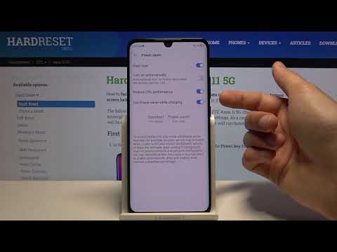 How to Save Battery on ZTE Axon 11 - Turn On / Of Power Saving Mode