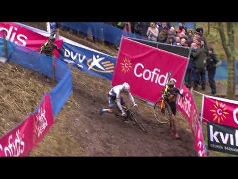 Mathieu van der Poel reageert na Jaarmarktcross Niel