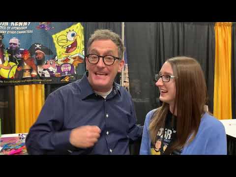 Tom Kenny gives a shoutout to my students! - Lexington Comic Con 3/24/19