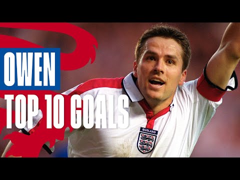 10 INCREDIBLE MICHAEL OWEN GOALS ⚽️  Best Goals for the Three Lions | Top 10 | England