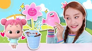 식목일에는 지니지니와 함께 꽃을 심어봐요! 콩순이 플라워 가든 놀이 세트 - 지니