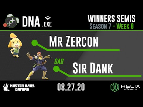 DNA.EXE S7:W8 - Mr Zercon (Isabelle) Vs. GAD | Sir Dank (Captain Falcon) - W Semifinals