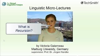 SYN_018 - Linguistic Micro-Lectures: Recursion