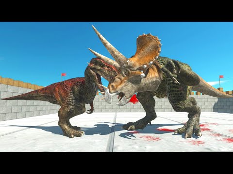 Triceratops - Rex hybrid species (Triceratop + Tyrannosaurus Rex) - Animal Revolt Battle Simulator