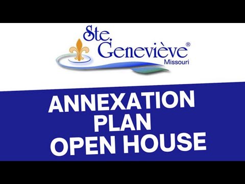 City of Ste. Genevieve's Annexation Plan Open House - April 17, 2025