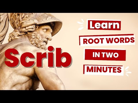 Root Words Made Easy "SCRIB" | Fun English Vocabulary Lesson