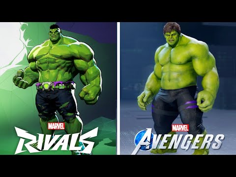 Marvel Rivals (2024) vs. Marvel Avengers (2020) Characters & Variations