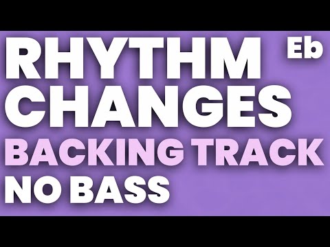 Rhythm Changes Eb Backing Track Swing 180 bpm Brushes - NO BASS