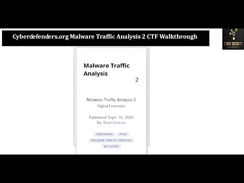 Cyberdefenders org Malware Traffic Analysis 2 CTF Walkthrough