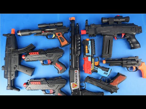 Black Arisofts & Toy Guns Box - BB Colt/CapGun/Air Guns - CZ 75 P-07 Duty, Tactical Series Glock 17