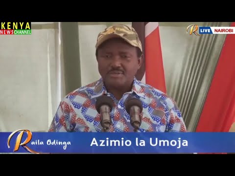 AZIMIO MASS ACTION TODAY - STATEMENT BY KALONZO MUSYOKA ON RAILA MAANDAMANO