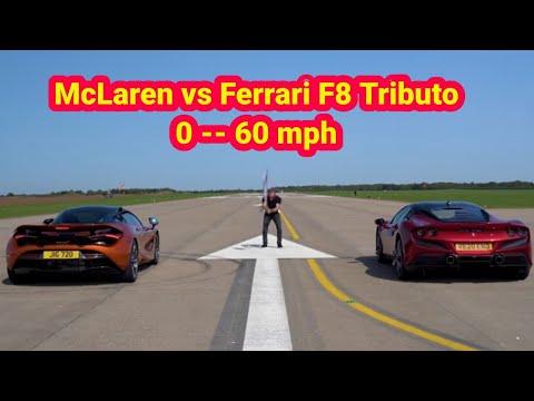 0 - 60Mph McLaren 720S vs Ferrari F8