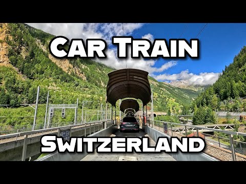 Switzerland’s Amazing Car Train! 2025 Lötschberg Car Train | Goppenstein to Kandersteg