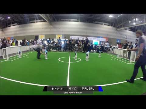 RoboCup 2017 Round Robin - B-Human vs. MRL-SPL