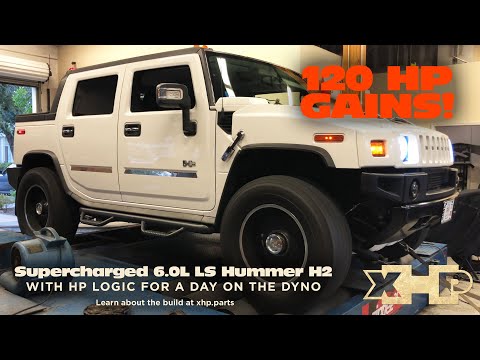 Supercharged 6.0L LS Hummer H2 at the Dyno