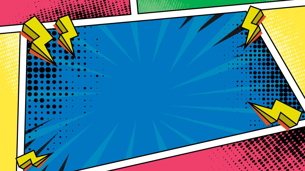 Tutorial make copy space comic design background I Adobe Illustrator