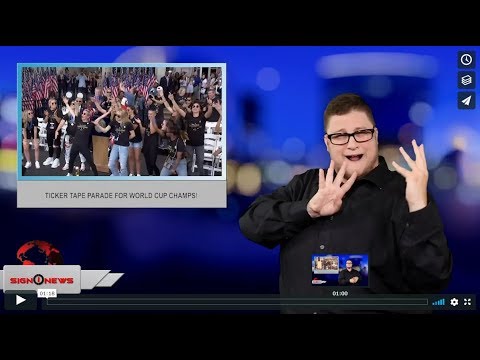Ticker tape parade for World Cup champs! (ASL - 7.10.19)