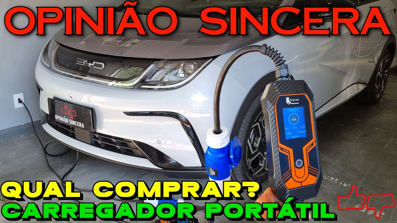 Recarga CARRO ELÉTRICO: Dicas uso CARREGADOR PORTÁTIL. Qual é BOM? Preço, cuidados, tomada, VIAGEM