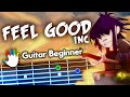 Feel Good Inc Guitar Lessons For Beginners Gorillaz Tutorial Electric Chords Lyrics Backing Track