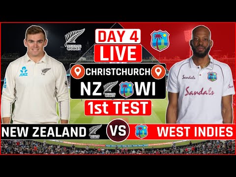 New Zealand vs West Indies 1st Test Day 4 Live | NZ vs WI 1st Test Live Scores & Commentary