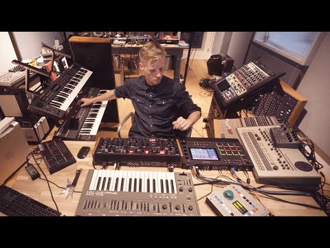 MPC Live II + OB6, Alpha Juno,  SH-101, Juno 106 and TR-909.
