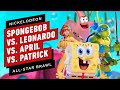Nickelodeon All-Star Brawl: SpongeBob vs. Leonardo vs. April vs. Patrick Gameplay