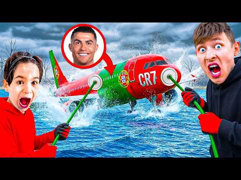 We're pulling Ronaldo's sunken plane out of the water! 😱