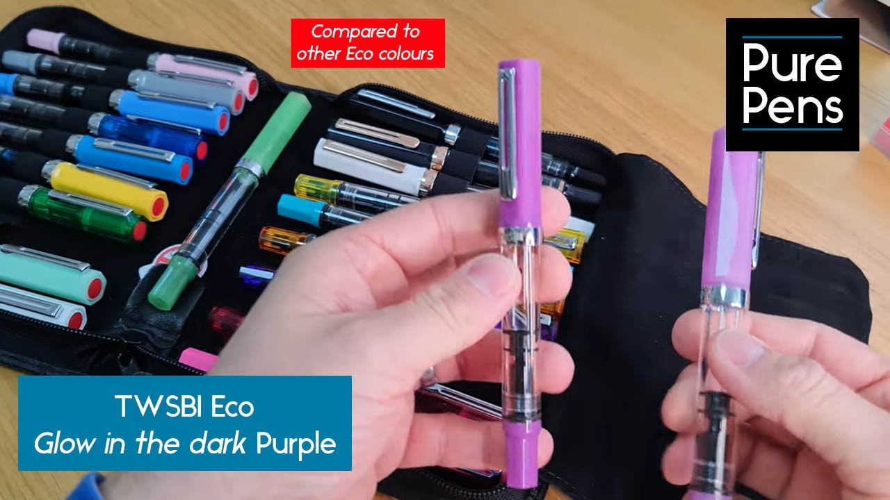 NEW Glow in the Dark TWSBI Eco Fountain Pen in Glow Purple