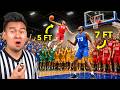 Every Height Competes in a 1v1 King Of The Court!