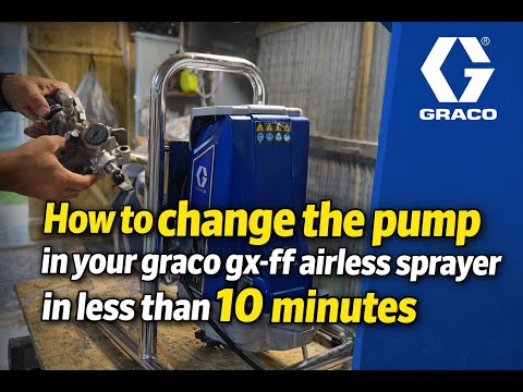 How to change the pump in your graco gx-ff airless sprayer in less than 10 minutes