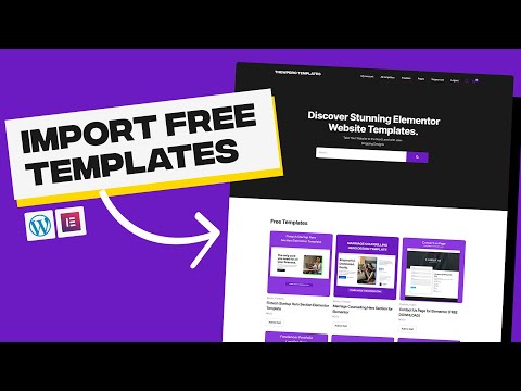 How to Import and Use Elementor Website Templates on your WordPress Website