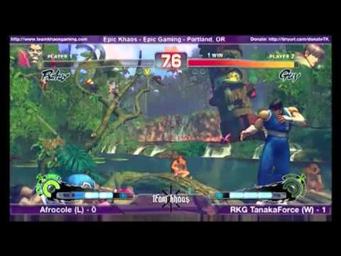 EPIC KHAOS MARCH SSF4 TOP 8 - Afrocole -L- (BOX) vs RKG TanakaForce -W- (GUY) Grand Finals