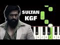 Sultan Song 😎 | KGF | Piano Tutorial | Piano Notes | Piano Online #pianotimepass #kgf #yash