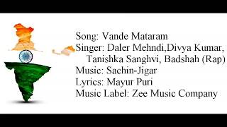 &quot;VANDE MATARAM&quot; Full Song With Lyrics ▪ Daler Mehndi, Badshah ▪ Sachin-Jigar ▪ ABCD 2