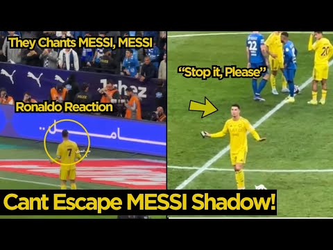 Ronaldo Urging Fans to Stop MESSI Chants After Suffered Defeat Against Al Hilal | Football News