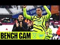 BENCH CAM | West Ham vs Arsenal (0-6) | All the goals, reactions & more!