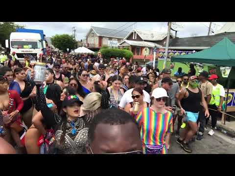 Chipping down de road - Carnival Monday 2019