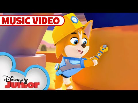 Time To Build 🐶🚜🎶 | Music Video | Pupstruction | NEW Show | @disneyjr​