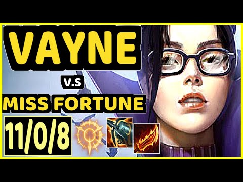 RIKARA (VAYNE) vs MISS FORTUNE - 11/0/8 KDA BOTTOM ADC GAMEPLAY - NA Ranked DIAMOND