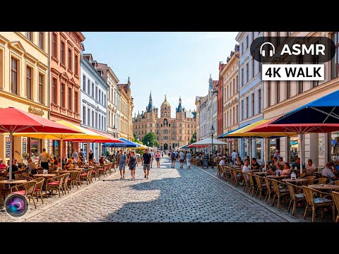 Schwerin, Germany 4K HDR Walk: Castle, Gardens & Historic Streets