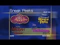 Sneak Peeks Menu Disney 2004